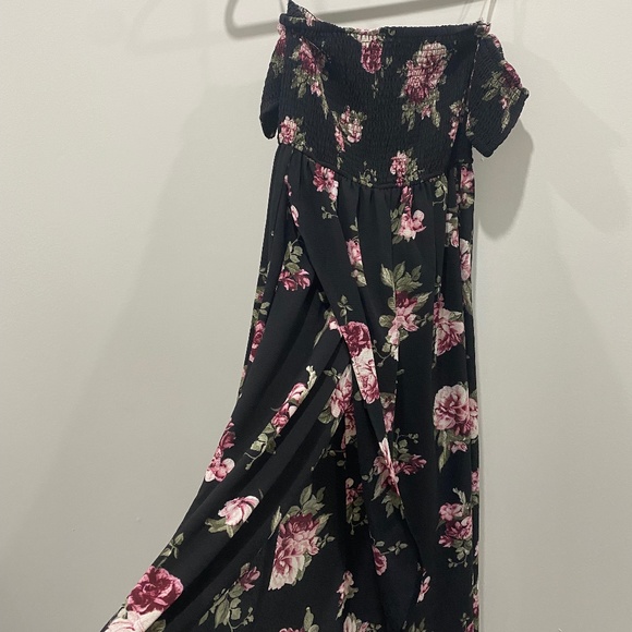 Strapless floral maxidress - Picture 2 of 3